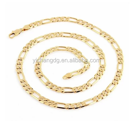 18K Gold Plated Chain Necklace Chain Link For Mens Jewelry in Dubai