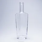 500ml Custom made square glass whiskey bottle vodka 750ml