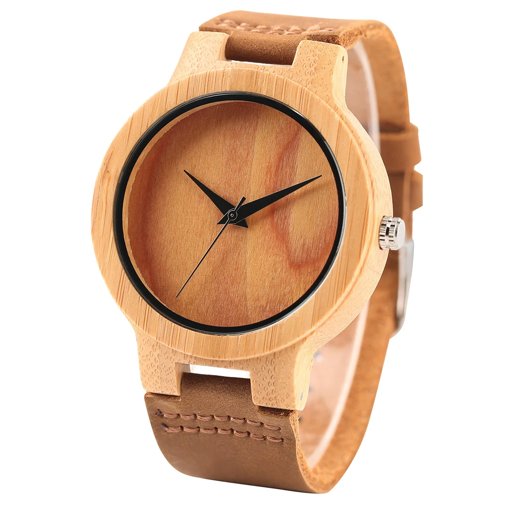 YISUYA Quartz Men's Watches Nature Wood Simple Sport Watch Hot Analog Bamboo Women Trendy Wrist Watch relogio masculino Xmas (17)