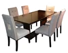 Dining room solid wood rectangular restaurant table and chair set