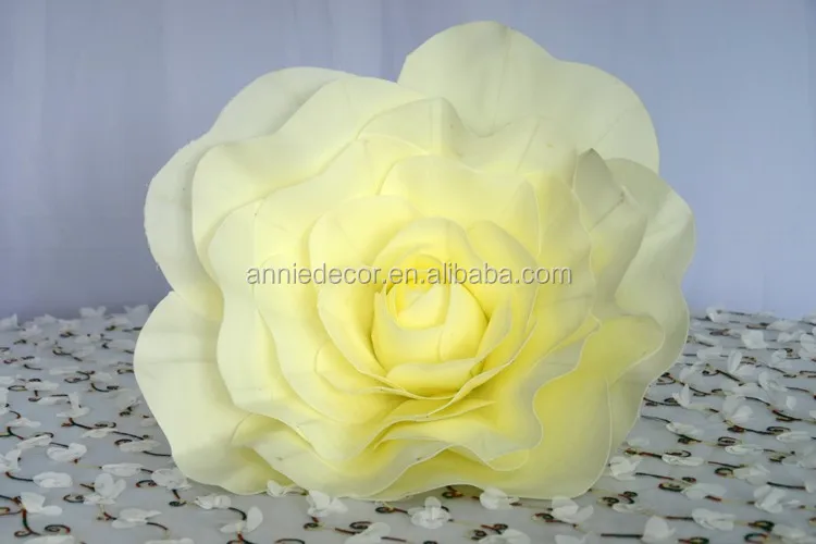 Factory sell decorative flower Ivory pe large PE foam flower