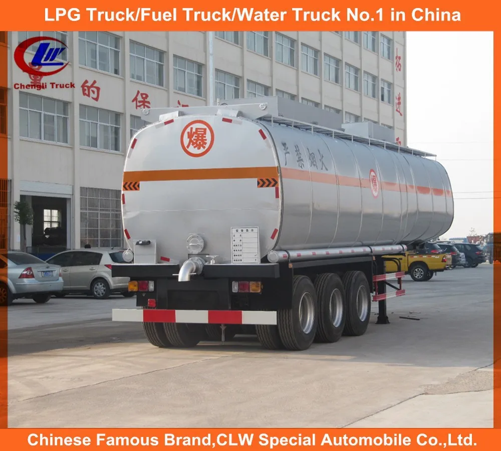 Tr-axle tank semi trailer asphalt transport tank liquid bitumen tanker trailer for sale