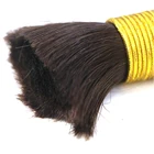 Factory supply natural unprocessed 100% real hair straight indian hair bulk