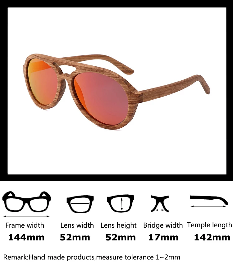 wood sunglasses logo customised