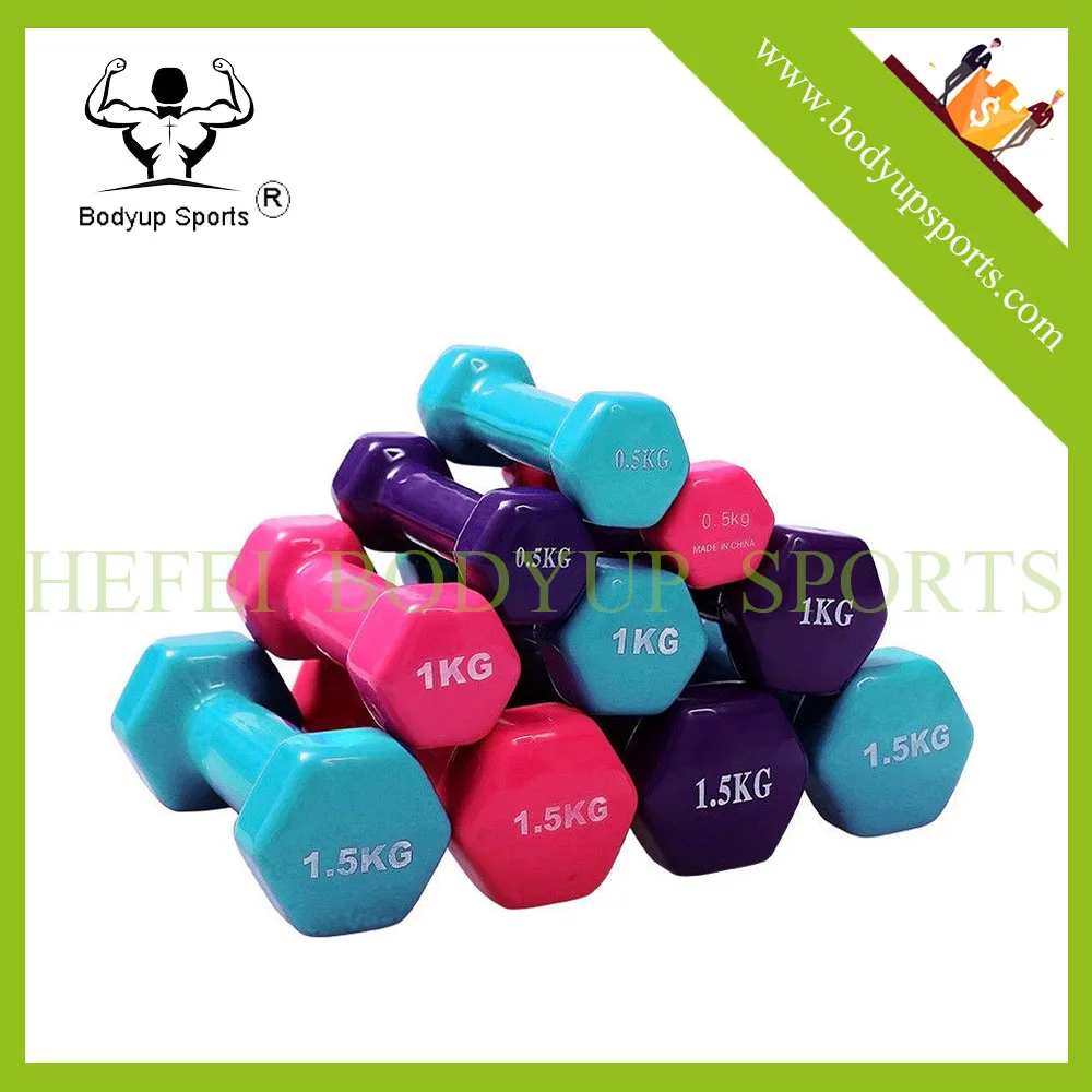 eco vinyl coated hex dumbbell