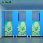 Health material kids hpl toilet cubicles partition