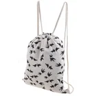 Qetesh Cheap Cotton Canvas Fabric Shoe Drawstring Bag For Packaging