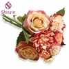 Real Touch Silk Rose Artificial Flowers Fake Rose Home Party Decorations Bridal Wedding Bouquet