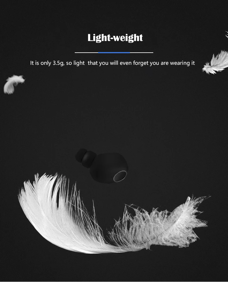 V5.0 Speaker Tws Earbuds,Wireless Headphone,Smallest Bluetooth Headset - ANKUX.COM