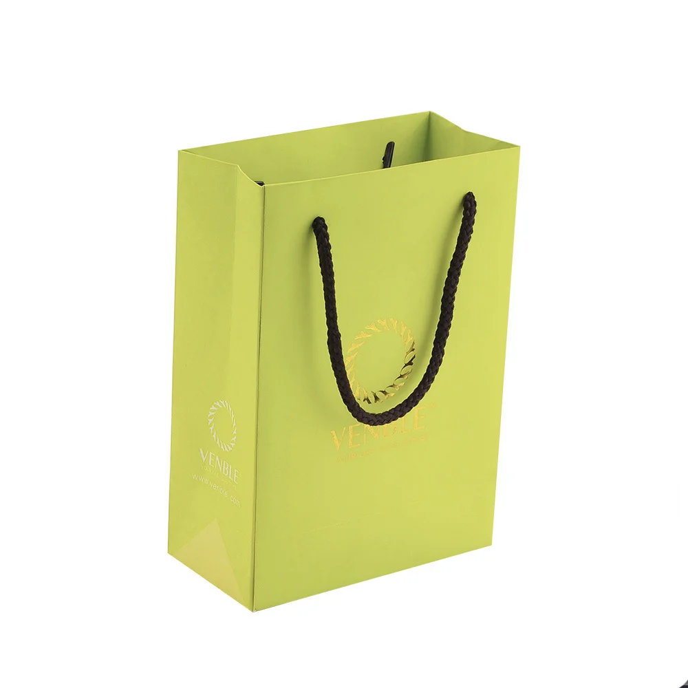 Customized Logo Printing Wholesale Art Paper Tea Shopping Bag
