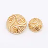 luxury gold metal alloy high end shank button for sofa for blazer