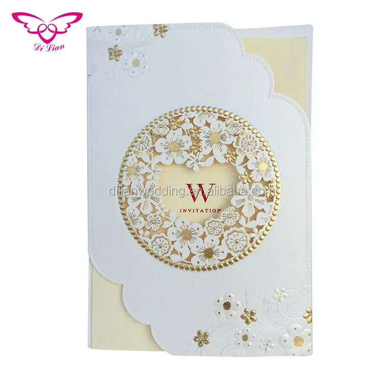 hot sale nice laser cut lace flower paper wedding box wedding