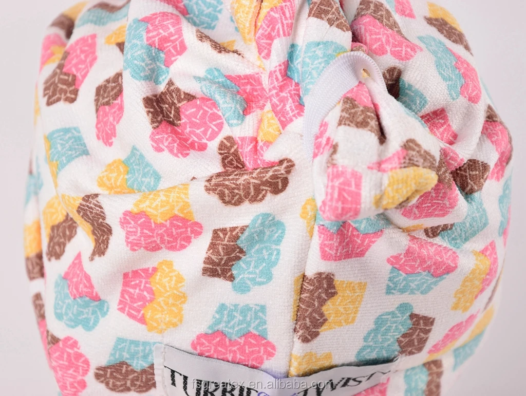 Printed Microfiber Hair Turban