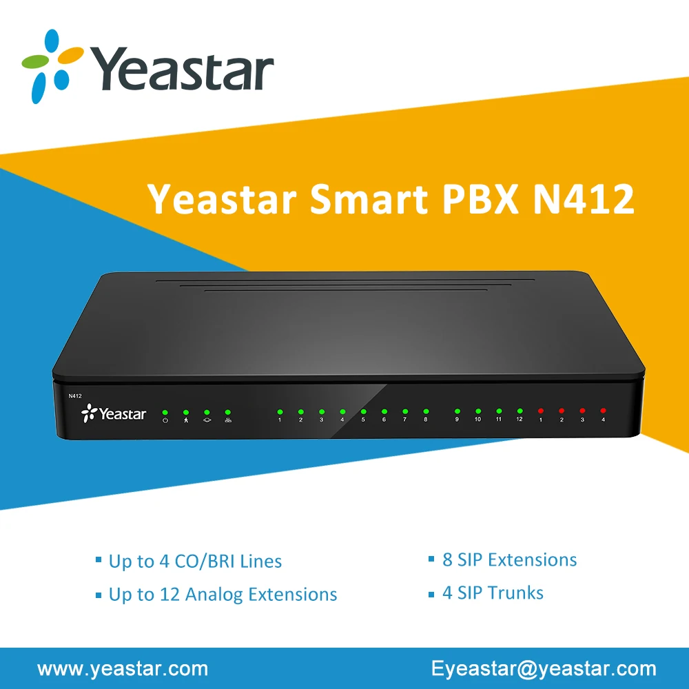 Yeastar N412 Analog Pbx System For Small Business Ideas Buy Analog