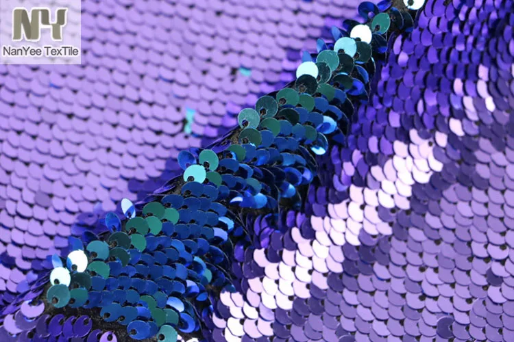 nanyee textile light purple color changing sequin