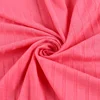 2019 super classics soft 95% polyester 3% spandex whorl knitting rib elastance fabric for woman clothing