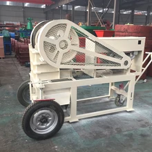 MIning used stone crusher, portable mobile jaw crusher with diesel engine for sale