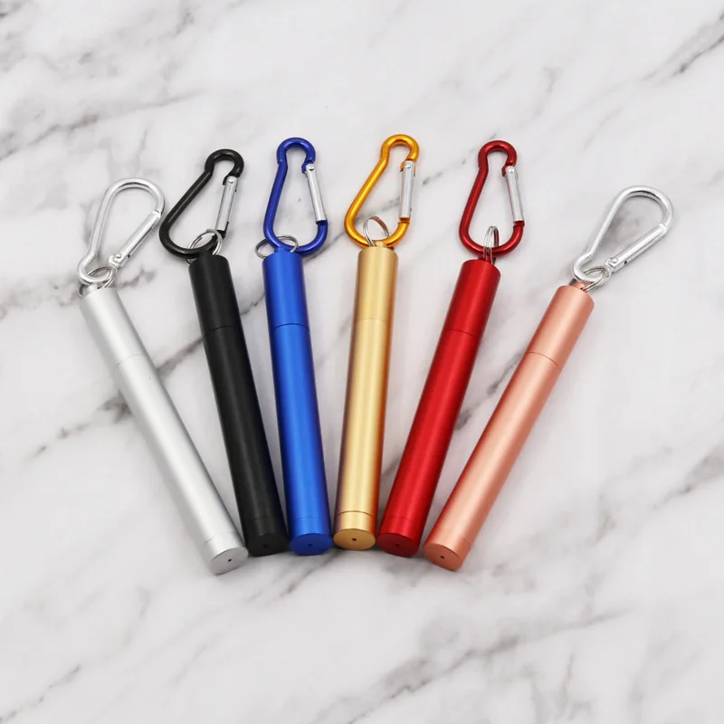 Reusable Collapsible Metal Straw, BPA Free Rainbow Telescopic Stainless Steel Straw, Customized color
Reusable Collapsible Metal Straw, BPA Free Rainbow Telescopic Stainless Steel Straw, Customized color