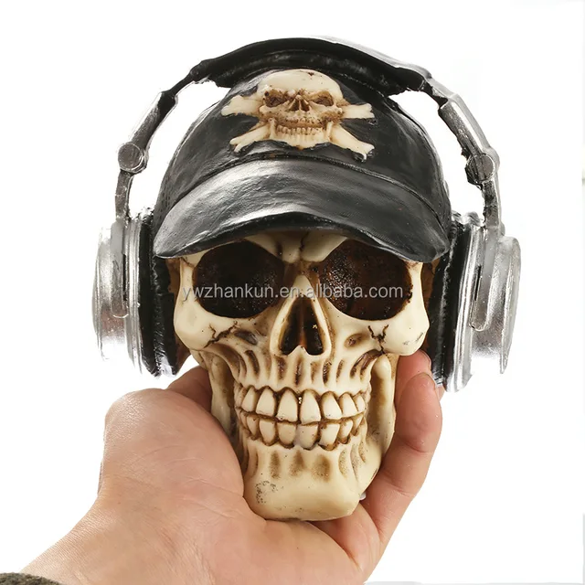 Skeleton Skull Punk Resin Skull Halloween Decor
