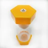 Factory price 5 minute sand timer plastic hexagonal sand timer hourglass