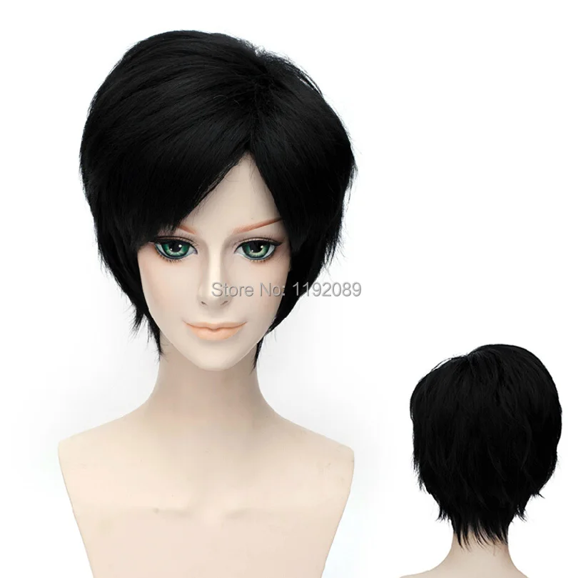 Buy Cheap 12 Inches Short Straight Black Anime Cosplay Wig Bleach