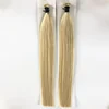 Highlight Blonde Human Hair Keratin Cold Fusion Remy 1g Stick Tip Hair Extensions