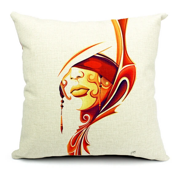 art cushion 45x45cm(18"X18"), Art Linen Cushion Cover , Pillow Cover, art pillow cover, art pillow,