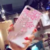 Pink Peach Blossom Pattern Cell Phone Case for iphone XS XR MAX Transparent Girls Women Mobile Phone Cover for iPhoneX 6 7 8PLUS