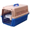 European market dog transport cage Low MOQ plastic handle pet carrier on wheels & walking pet carrier