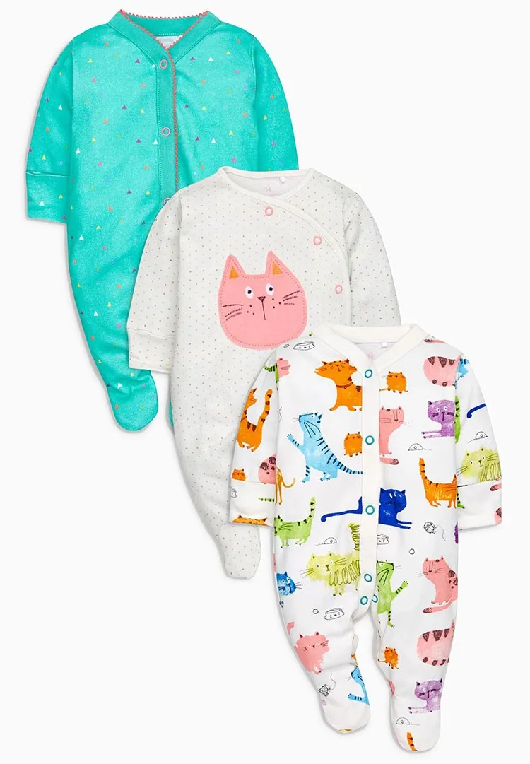 cat baby sleepsuit