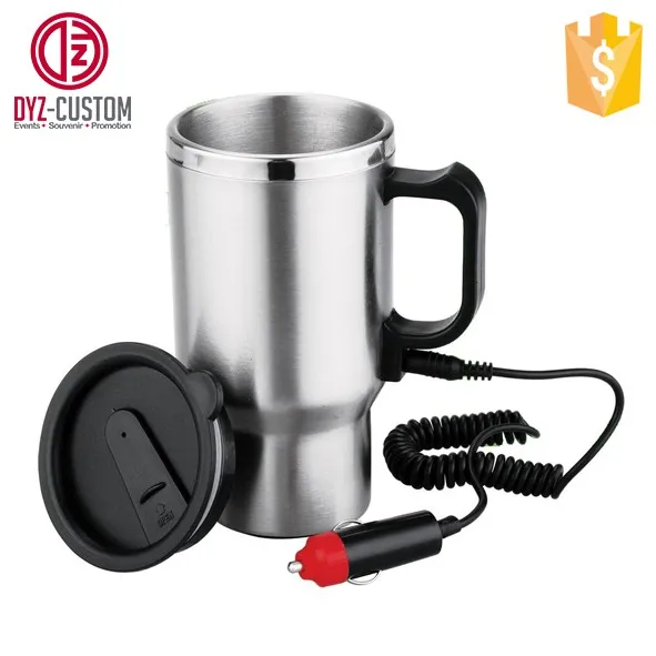 Usb Heated Stainless Steel Travel Mug 16oz Heated Thermal Travel Mug