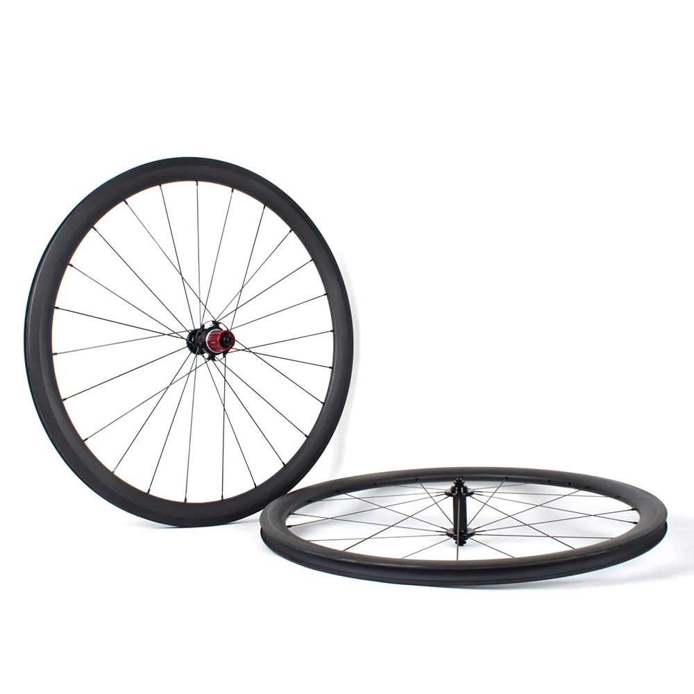 OEM Paint 700C Carbon Wheels 27mm*40mm Clincher Wheelset for Road Bike