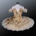 New arrival BLY1150 !!! Gold velvet classical ballet tutu / professional performance tutu dress / classical ballet tutu