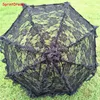 Hot sales!! Most popular lady party decoration photo prop black lace umbrella for kids