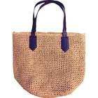 Summer vacation moroccan straw round bag