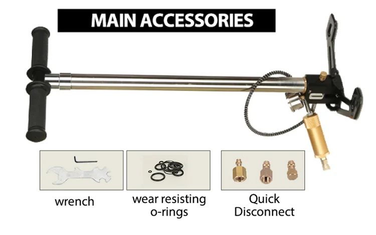 central pneumatic mini high pressure paintball pcp hand pomp