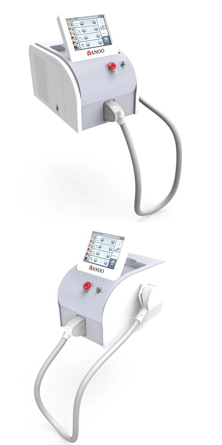 Portable cooling and painless 808nm diode laser hair removal machine facial rejuvenation machine