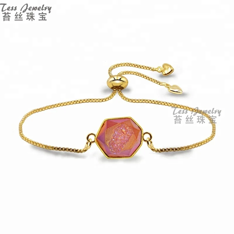 China Wholesale Pink Druzy Chian Bracelet Bangle Factory Custom Jewelry Gemstone Gold Charms Bracelets, Pink druzy bracelets
China Wholesale Pink Druzy Chian Bracelet Bangle Factory Custom Jewelry Gemstone Gold Charms Bracelets, Pink druzy bracelets