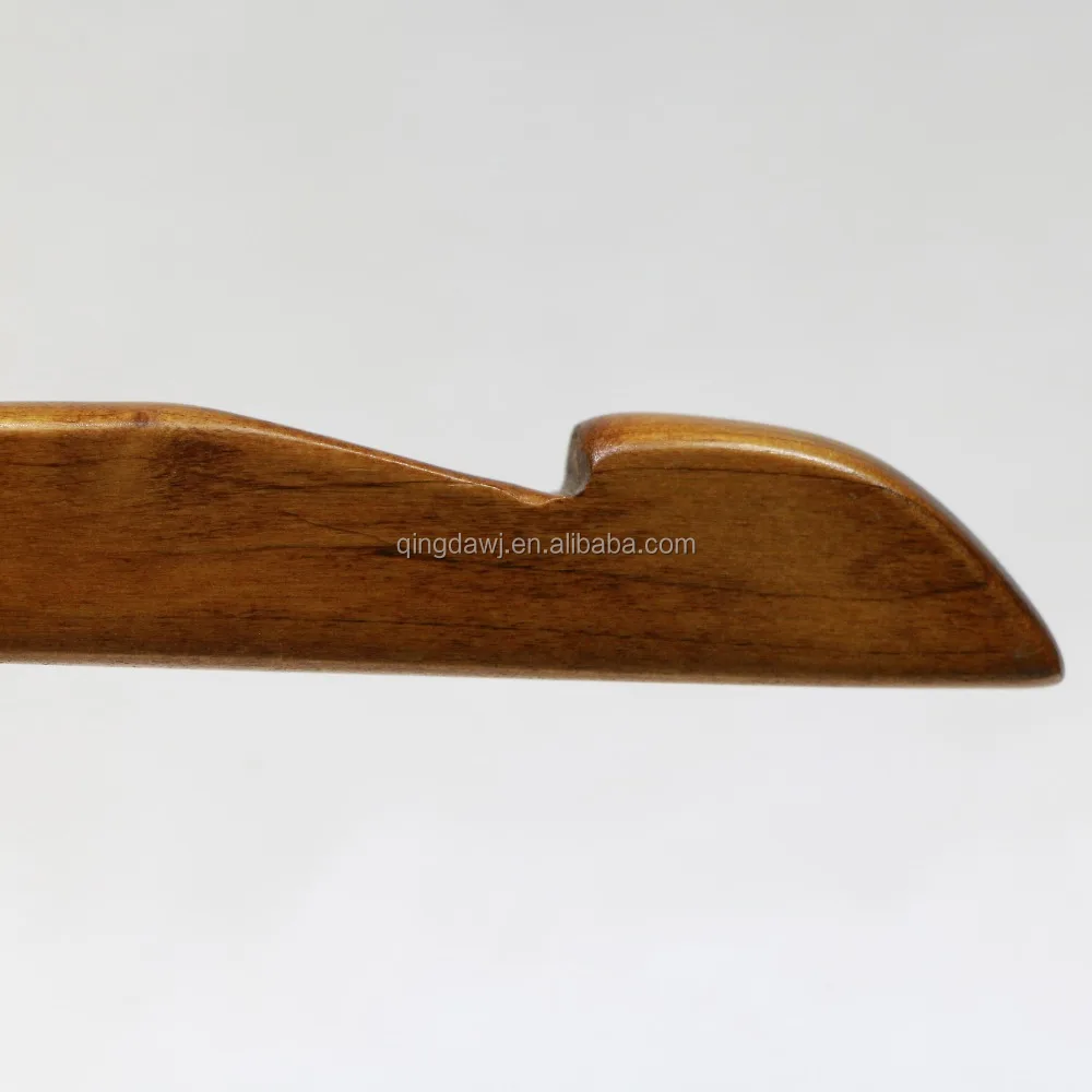 Good selling non- slip slender wooden cloth hanger FACTORY