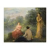 Henri Fantin Latour Giclee Canvas Print Paintings Poster Reproduction Fine Art Wall Decor(Three Nymphs Near A Source)