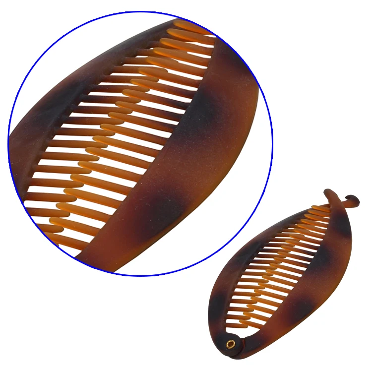 Plastic Banana Fish Clips Hair Claw Comb Ponytail Holder