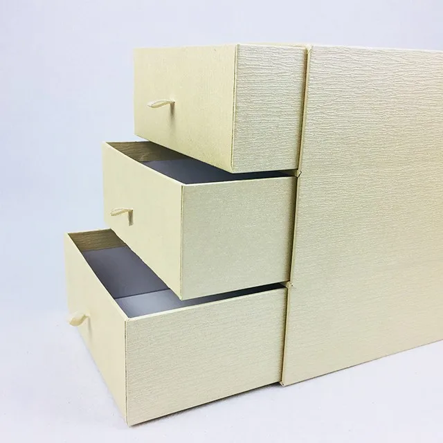 customized home living specialty paper box with 3 drawer for