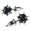 Fashion Silicone Mixed Color Spike Ball Earring Studs For Girls