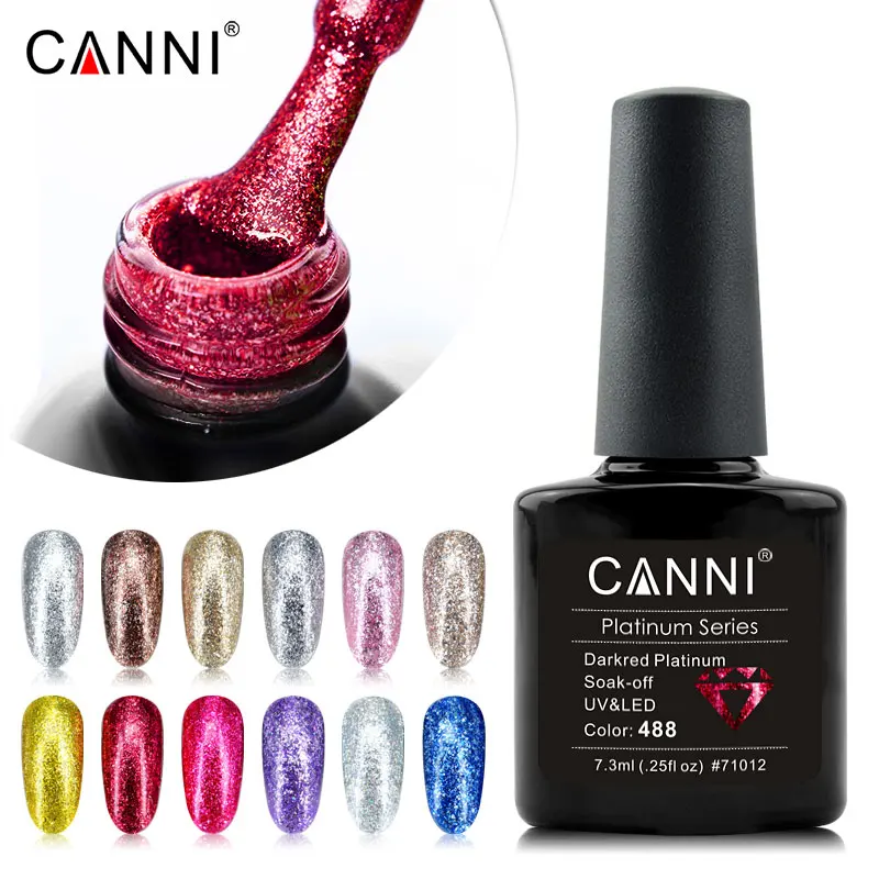 CANNI Nail Art Best Selling Products Of Color Platinum Gel Diamond Supper Glitter Starry Gel Nail Designs Platinum Nail Polish, Clear
CANNI Nail Art Best Selling Products Of Color Platinum Gel Diamond Supper Glitter Starry Gel Nail Designs Platinum Nail Polish, Clear