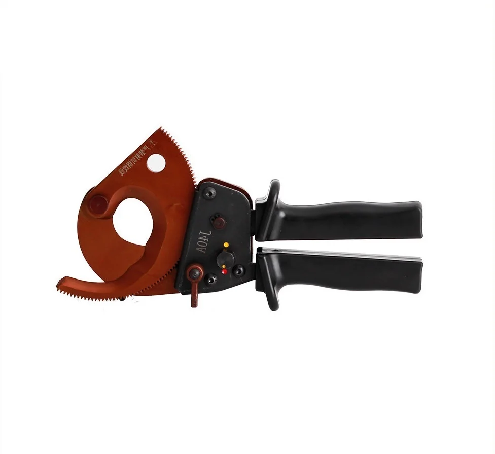 Plastic hand shank cutter high quality hand tool J40A Manual Ratchet cable Cutter manufacturer