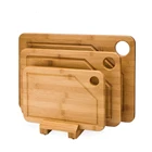 FDA Certificated Cutting Chopping Blocks 3 in 1 Bamboo Cutting Board Set