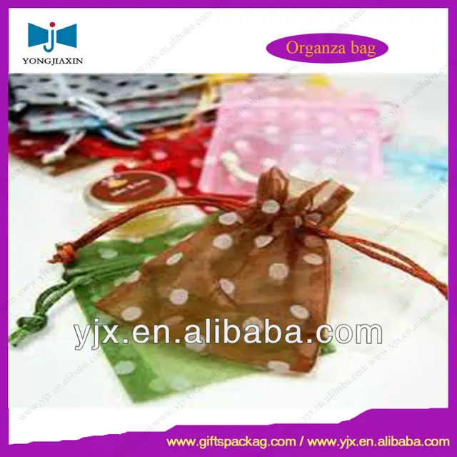 hot stamp/heat transfer/printing logo organza bags wholesale
