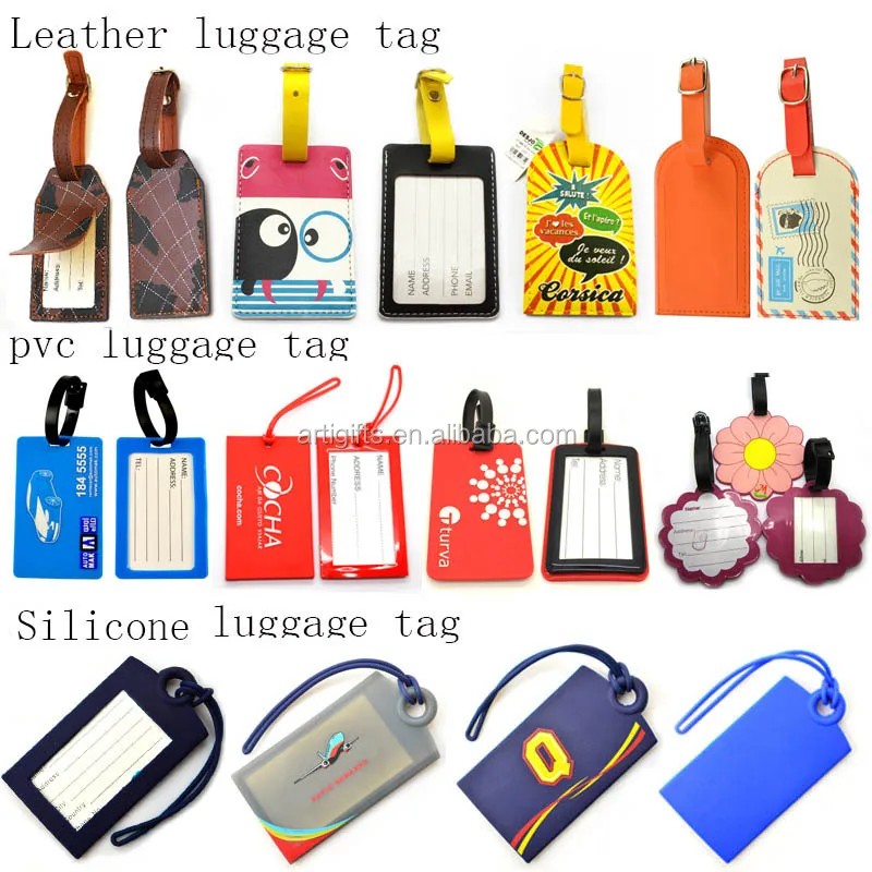 Personalized Wholesale Cheap Custom Logo Bulk Leather Luggage Tag Buy