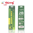 YL817167-12 Top Quality Wooden Customized Student 2B Pencil Lead Pencil Stardard Pencils Set 12 Pcs/box