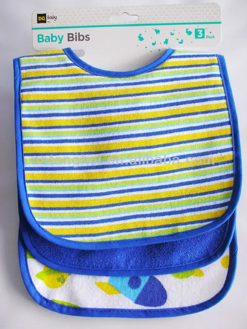 Baby Bib Plastic Back,Baby Bib With Plastic Back,Plastic Backed Bibs